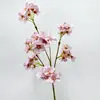 Flores Artificiais, Pequenas Flores de Pessegueiro, Pequenas Flores de Cerejeira, Flores de Seda para Decoração de Casamento e Casa, Adereços para Paisagismo Externo, Pequenas Flores Artificiais de Magnólia, Estilo Floresta