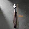 Raspador de pintura al óleo altamente elástico, cuchillo para mezclar colores de pintura acrílica artística, raspador de pintura de acero inoxidable individual con mango de madera