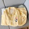 Fábrica de Origen Nuevo Popular de Primavera y Otoño Algodón Nube Delgado Dulce Pijama de Manga Larga Pantalón Largo Ropa de Casa