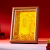 Adorno Taoísta del Oficial Celestial Bendiciendo al Dios de la Riqueza de las Cinco Direcciones, Tarjeta Amuleto de la Fortuna, Exhibición de Mesa, Marco de Fotos, Decoración de Bendición para el Nuevo Hogar
