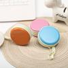 Porta-moedas de Lata Colorido Macaron Mais Vendido, Mini Bolsa Redonda com Zíper Infantil, Caixa de Armazenamento para Moedas e Cabos de Fone de Ouvido