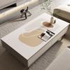 Tapete de mesa de centro de PVC ligero, de lujo, limpio, lavable y borrable, para el hogar, impermeable y a prueba de aceite, tapete de mesa de cocina, corte libre
