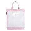 Bolsa tutorial portátil bolsa de classificação de assunto para estudantes bolsa de livro de grande capacidade botão de pressão bolsa de maquiagem impressão de saco de arquivo transparente