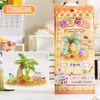 Pegatinas Jenga con relieve de cristal tridimensional, pegatinas con forma de animal de dibujos animados, decoraciones de manualidades educativas DIY para niños