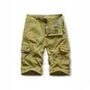 Pantalones Cargo de Primavera Estilo Americano para Hombre 2026, Pantalones Cortos Teñidos en Prenda de Tallas Grandes Transfronterizos en Stock