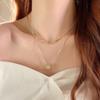 Collar de Cadena para Suéter de Cintura Pequeña Apilado de Doble Capa con Circonita para Mujer Nuevo 2024 Lujo Accesible Accesorios de Cadena para Suéter de Nicho