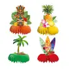 Nuevos Suministros de Decoración para Fiesta Temática Hawaiana de Flamenco de Amazon Bolas de Flores de Papel de Piña Tropical Linternas de Abanico de Papel