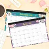 Calendário Amazon Calendário de Parede de 18 Meses Calendário Inglês 2026 Calendário Mensal Transfronteiriço Estampado a Ouro Presente Corporativo