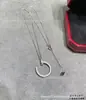 Colar de Corrente de Unha Cartier de Luxo com Cauda Totalmente em Diamante e Incrustação de Cauda de Andorinha, Fabricante de Corrente de Clavícula com Diamante Banhado a Ouro 18K