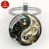 Llavero Colgante Decoración Accesorio Minimalista Yin-Yang Dragón Transfronterizo Unisex Universal Accesorio para Coche Colgante Llavero