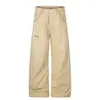 Calça de trabalho moderna estilo americano com bordado de estrela de cinco pontas, unissex, nova coleção de outono, corte solto, afina a silhueta, perna larga, calça comprida casual