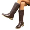 Otoño 2026 Nueva Llegada Comercio Exterior Tallas Grandes para Mujer Casual Cómodo Estilo Europeo Americano Moda Ropa Exterior Botas Talla Única