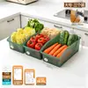 Caja de Almacenamiento Antibacteriana para Refrigerador BNBSAg+ Gran Capacidad Caja para Almacenar Verduras, Frutas y Huevos en la Cocina