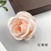 Cabeza de camelia rizada de simulación DIY capullo de rosa pequeño individual paquete de materiales para tocado horquilla pared de flores accesorios