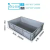 Caja de Plástico para Repuestos de Automóvil Estándar UE, Caja de Logística, Cesta Engrosada con Tapa, Caja de Almacenamiento de Herramientas, Engrosada