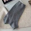 El atuendo súper moderno de Corea estilo JerseyFit calcetines holgados de medio dedo para mujer calcetines grises para pantorrilla calentadores de piernas que cubren el pie