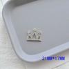 Agarra Corona Pequeña Brillante de Diamantes Accesorios de Corona de Aleación Accesorios Hechos a Mano para el Cabello Material para Tocado Accesorios de Lazo