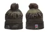 Otoño e Invierno Nuevo Comercio Exterior Equipo de Fútbol NFL Pareja Hombres y Mujeres Moda Casual Gorros Gruesos de Punto Modernos