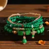 Conjunto de Pulseiras Bohemianas Multicamadas Mais Vendido Transfronteiriço com Oito Peças, Pulseiras Elásticas de Contas de Arroz de 8 Peças, Joias Criativas Amazon