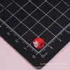 Mini Acessórios de Resina de Maçã Vermelha Maçã Mordida Borboleta DIY Cola de Creme Capa de Celular Feita à Mão Crocs