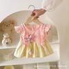 Ropa Fina de Bebé para Verano, Mameluco para Niña, Traje para Gatear, Falda, Falda de Princesa, Traje para Gatear