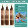 Comércio Exterior Extensões de Cabelo Europeu e Americano Cabelo Longo Liso 44 polegadas Cabelo Liso a Granel Fibra Química Tiras de Cabelo Liso