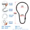 Ganchos para cortina de ducha de acero inoxidable en forma de calabaza, disponibles en stock, sin cuentas, anillos metálicos a prueba de óxido para cortinas de baño, ganchos metálicos sin taladro