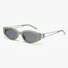Nuevas gafas de sol de moda con montura de ojo de gato, personalidad, modifican la cara, caja, gafas de alto sentido, gafas para fotografía callejera