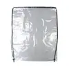 Bolsas Transparentes Pe Lisas para Embalagem de Presente de Boneca, Mochilas Personalizadas para Armazenamento de Presentes de Feiras e Festivais com Fecho de Cordão