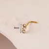 Moda Joker Nuevo Anillo de Nariz de 7 Barras Mariposa Luna Aro de Nariz Aro de Cartílago de Oreja Acero Inoxidable Barra en L Perforación de Nariz de Moda