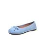 Sapatos Rasos Femininos de Bico Redondo, Slip-On, com Laço, Solado Macio, para Primavera/Verão 2026, Mocassins Confortáveis