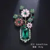 Broches de Ropa para Hombres y Mujeres, Aleación con Pedrería, Diseño de Nicho, Pin para Solapa de Traje, Accesorio Antiexposición, Aleación de Zinc