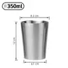 Taza de Agua de Acero Inoxidable 304, Vaso Hueco de Doble Pared para Cerveza, Taza para Bebidas Frías y Té, Vaso para Bebidas y Catering, Logo Personalizable, Antiescaldante