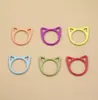 Venta al por mayor del fabricante Marcadores de puntada de orejas de gato coloridas de aleación Marcadores de puntada cerrados Marcadores de puntada de dibujos animados Herramientas de tejer DIY