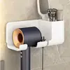 Suporte para Secador de Cabelo Sem Furos Rack Suspenso para Secador de Cabelo no Banheiro Rack de Armazenamento Multifuncional para Banheiro Suporte para Secador de Cabelo