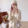 Nova coleção de outono: blusa de malha gola alta feminina, top estiloso e de caimento solto para primavera e outono, suéter feminino de outono e inverno