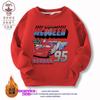Ropa de Mcqueen Sudadera para Niños Primavera y Otoño Nuevas Camisetas Estampadas de Coches Ropa de Invierno Chaqueta de Terciopelo con Cuello Redondo para Niños