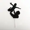 Cartão feliz para assar pai feriado Dia dos Pais eu te amo amor pai plug de barba decoração de bolo