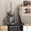 Zhenhui Gris Espacial de Aluminio con Ventosa Toallero Integrado para Baño de Inodoro Estante de Almacenamiento Punch-Free Toallero de Baño