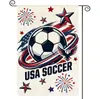 Nova Bandeira de Jardim de Linho da Amazon para a Copa do Mundo EUA-Canadá-México Bandeira de Boas-Vindas Decora o Quintal com uma Atmosfera Festiva