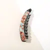 Novos Acessórios de Cabelo Estilo Coreano para Mulheres, Presilhas Banana de Material Acetato, Presilhas de Cabelo Coloridas Versáteis com Estampa de Leopardo, Presilhas Banana Quentes Vendidas Transfronteiriças