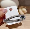 Corea del Sur Dongdaemun Accesorios para el Cabello Súper Brillante Clip BB de Pedrería Celebridad de Internet Tamaño Grande Retro Simple Flequillo Pinza Lateral Tocado Venta al por Mayor