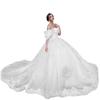 AliExpress Amazon Lace Decal Open Shoulder Adulto Cerimônia Tutu Vestido Vestido De Baile Vestido De Princesa Vestido Feminino