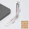 Soporte de ángulo de acero inoxidable con agujeros largos ajustables, fijador de ángulo recto de 90 grados móvil de doble cabeza, pieza de ángulo de hierro en forma de L