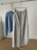 Calça Casual Feminina 2026 Inverno Acetato Lã de Ovelha Solta Perna Reta Pelúcia Interna Cintura Alta Caimento Quente Amigável à Pele Perna Larga