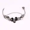 Pulsera de aleación de cristal y cristal estilo europeo y americano moda comercio exterior colgante de corazón de diamante diy suministro de AliExpress