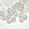 Cuentas Redondas de Resina Ópalo con Lentejuelas Semitransparentes Brillantes para Pulsera DIY, Cadena de Teléfono, Llavero, Accesorios de Joyería, Materiales