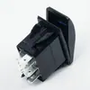 Interruptor DPDT universal 12/24v de 7 pies y 3 velocidades con LED para coche, barco, motocicleta, interruptor de presión para yate
