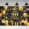 Novo Tecido de Fundo Feliz Aniversário Transfronteiriço Festa Carnaval Série Principal Decoração de Cena Faixa de Aniversário
