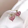 Pendientes Frescos y Compactos de Estilo Coreano, Versátiles para el Trayecto Diario, Pendientes de Lujo Ligero Calientes de Celebridades de Internet, Románticos y Elegantes de Estilo Francés